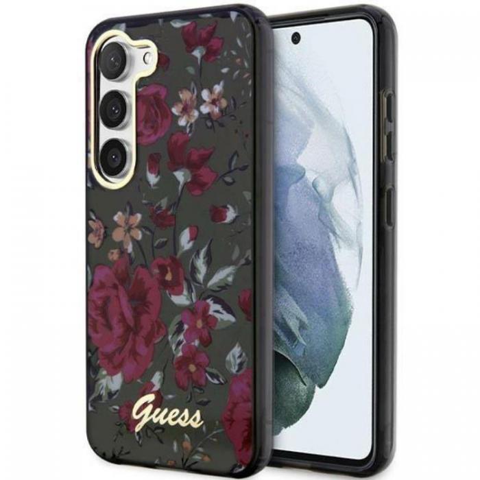 Guess - Guess Galaxy S23 Plus Mobilskal Flower Collection - Grn