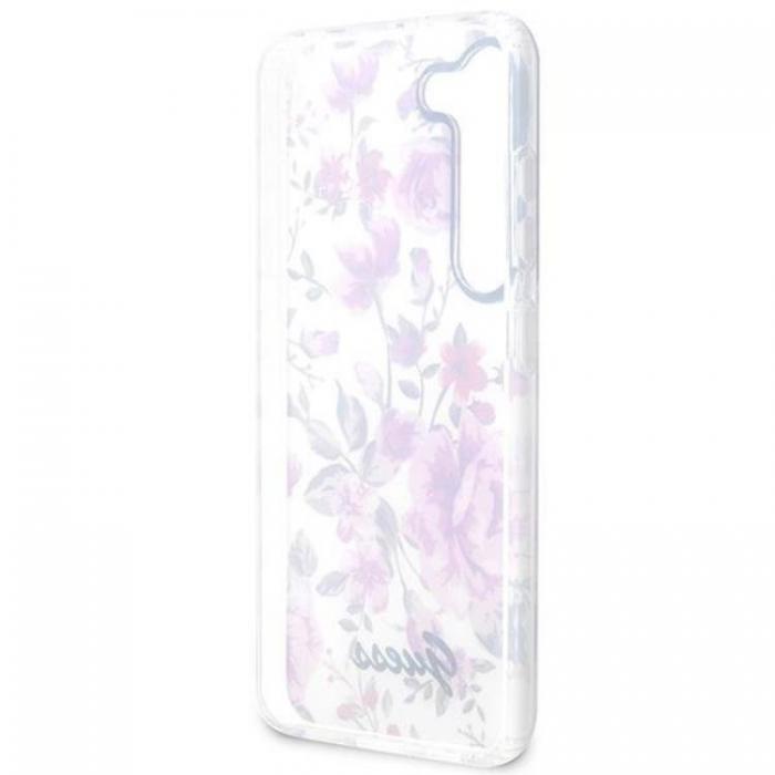 Guess - Guess Galaxy S23 Plus Mobilskal Flower Collection - Vit