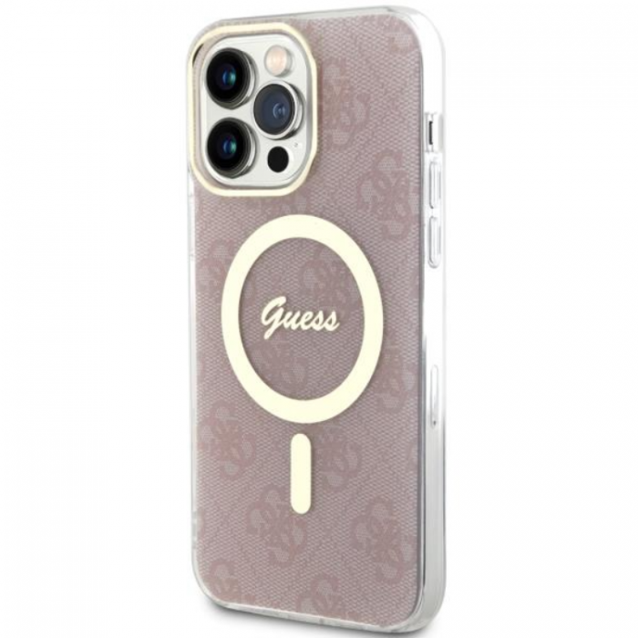 Guess - Guess iPhone 13 Pro Max Mobilskal MagSafe - Rosa