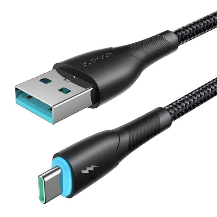 Joyroom - Joyroom Starry USB-C till USB-A kabel 1m - Svart