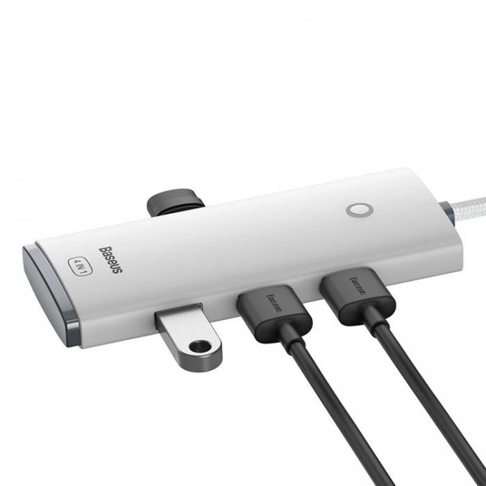 BASEUS - Baseus HUB Typ-C 4x USB Till Typ-C Kabel 2m - Svart