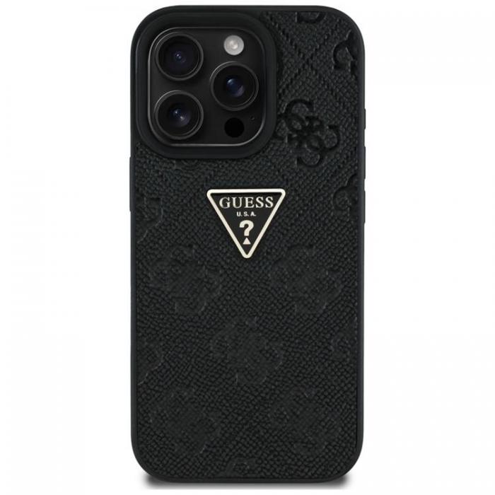 Guess - Guess iPhone 16 Pro Mobilskal Hot Stamp 4G Triangle Logo - Svart