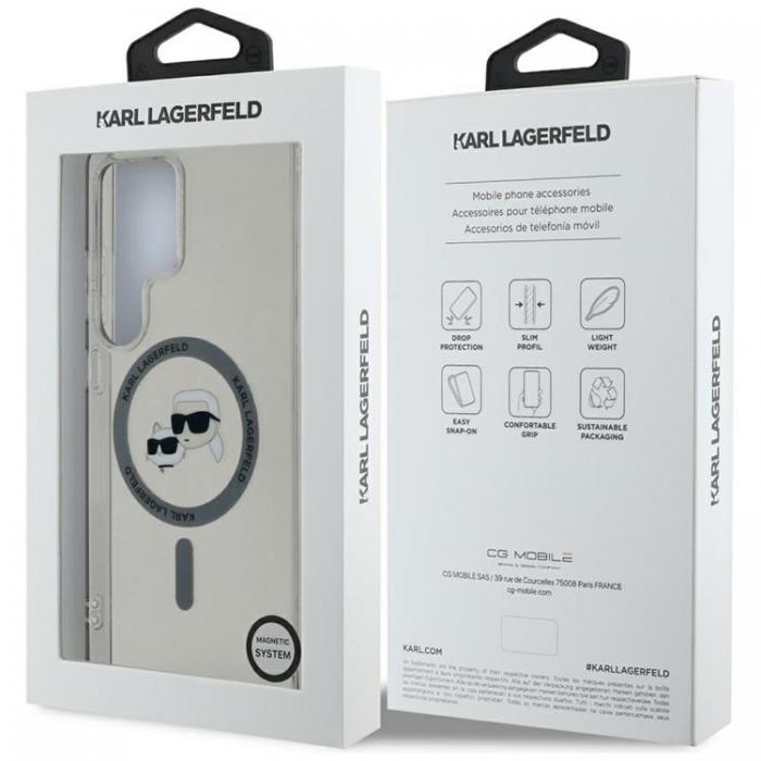 KARL LAGERFELD - Karl Lagerfeld Galaxy S25 Ultra Mobilskal MagSafe Karl & Choupette Logo - Svart