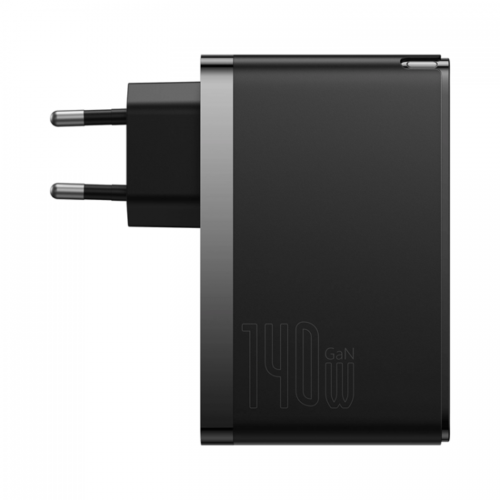 BASEUS - Baseus GaN5 Pro Snabbladdare 2xUSB-C + USB 140W - Svart