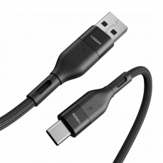 Veger - Veger USB-C till USB-A kabel 1.5m 2.4A - Svart