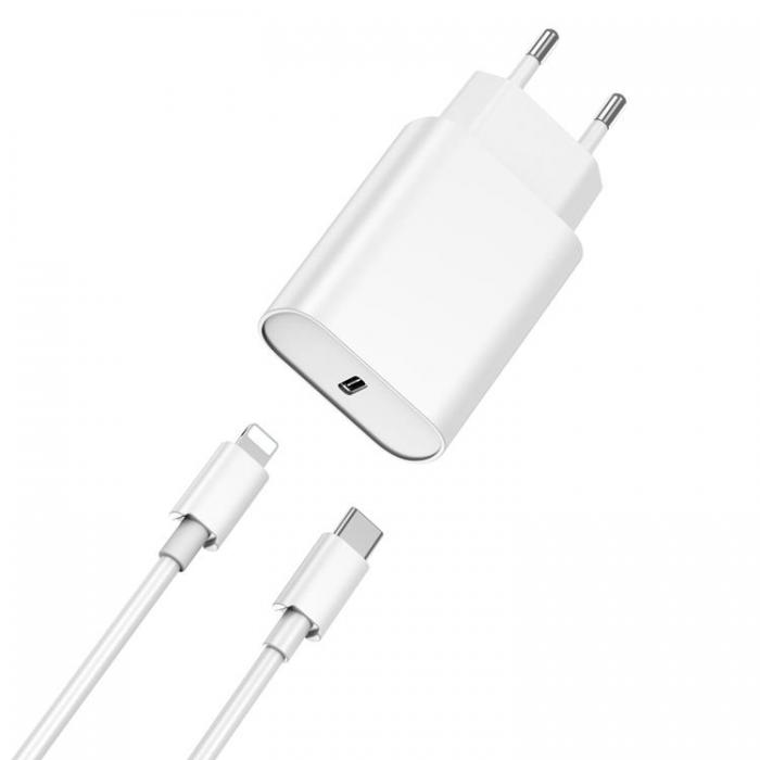 WIWU - WIWU Snabbladdare 20W USB-C med Lightning Kabel Wi-U001 PD