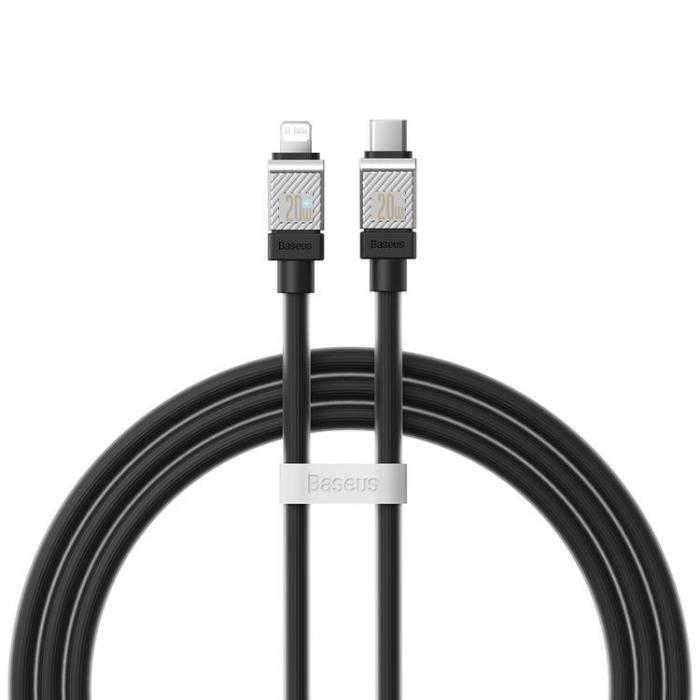 BASEUS - Baseus USB-C Till Lightning Kabel 20W 1m CoolPlay - Svart