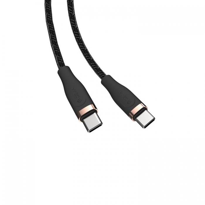 Devia - Devia USB-C Till USB-C 60W Kabel 3A 1.5m Star EC320 PD Svart