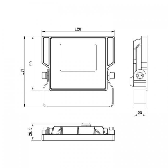 Forever Light - Forever Strlkastare LED Aspire 10W 6000K 1100lm 230V