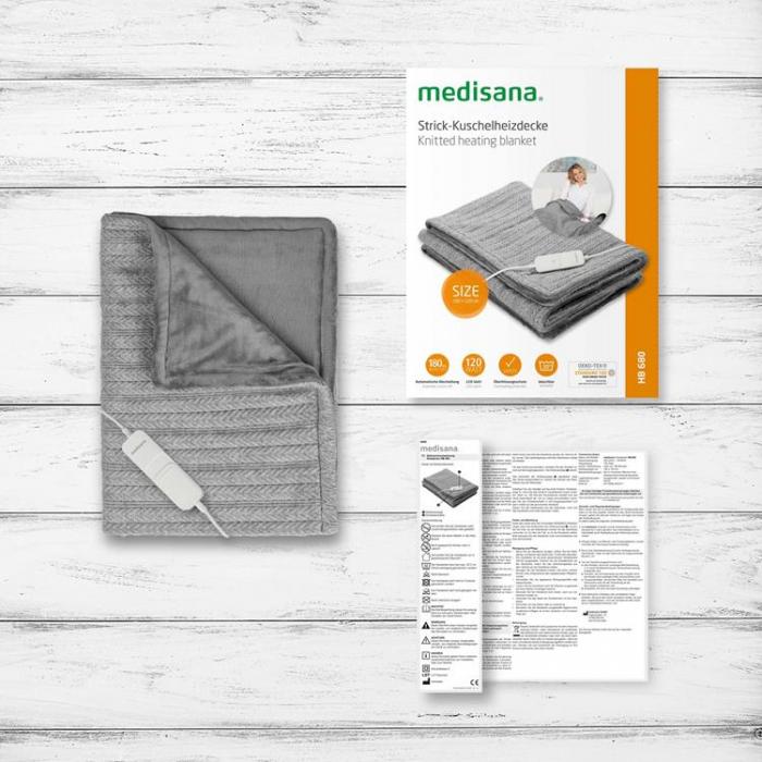 MEDISANA - Medisana Stickad Vrmefilt HB680 160x120cm