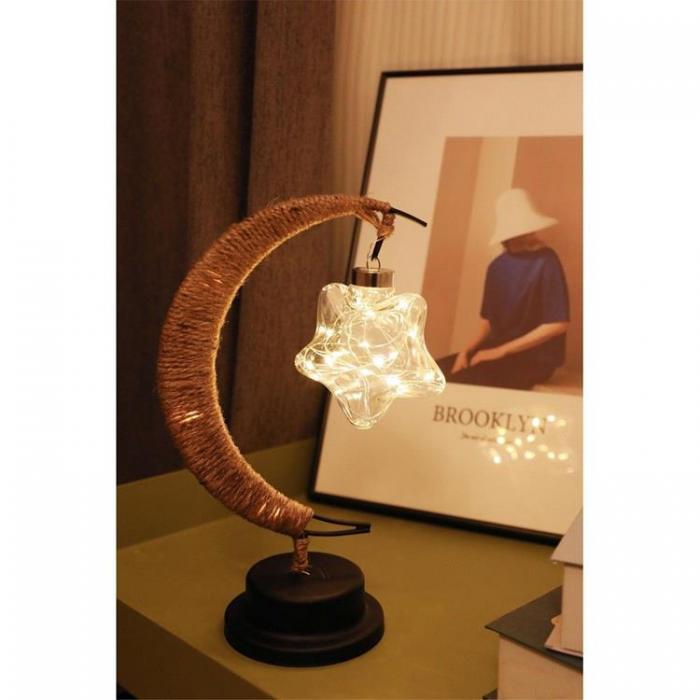 A-One Brand - Bordslampa Vid Sngen Twirl Star Art Deco (model 3) EID