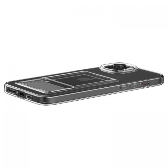 Spigen - Spigen iPhone 15 Plus Mobilskal Korthllare Crystal - Clear