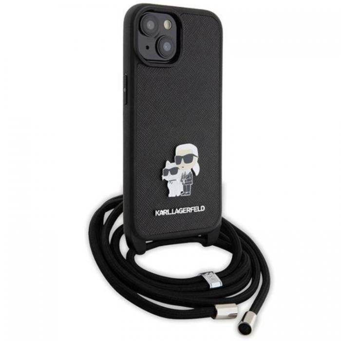 KARL LAGERFELD - KARL LAGERFELD iPhone 15 Halsbandsskal Crossbody Saffiano