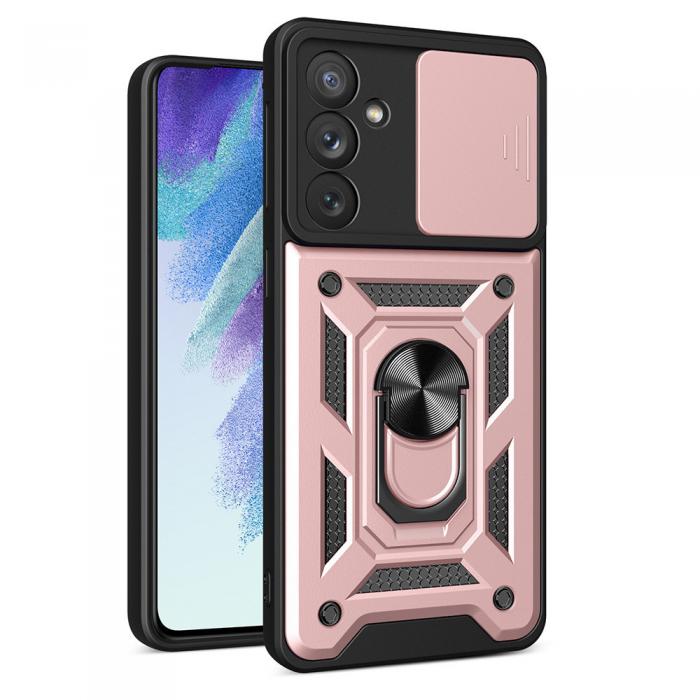 OEM - Galaxy A54 Skal Ringhllare Hybrid Armor Camshield - Rosa