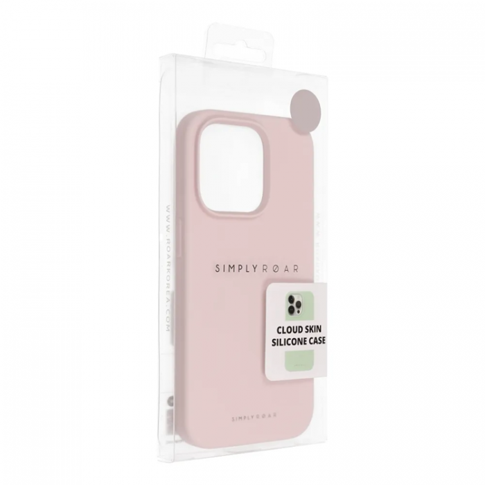 A-One Brand - iPhone 15 Pro Mobilskal Roar Cloud Skin - Rosa