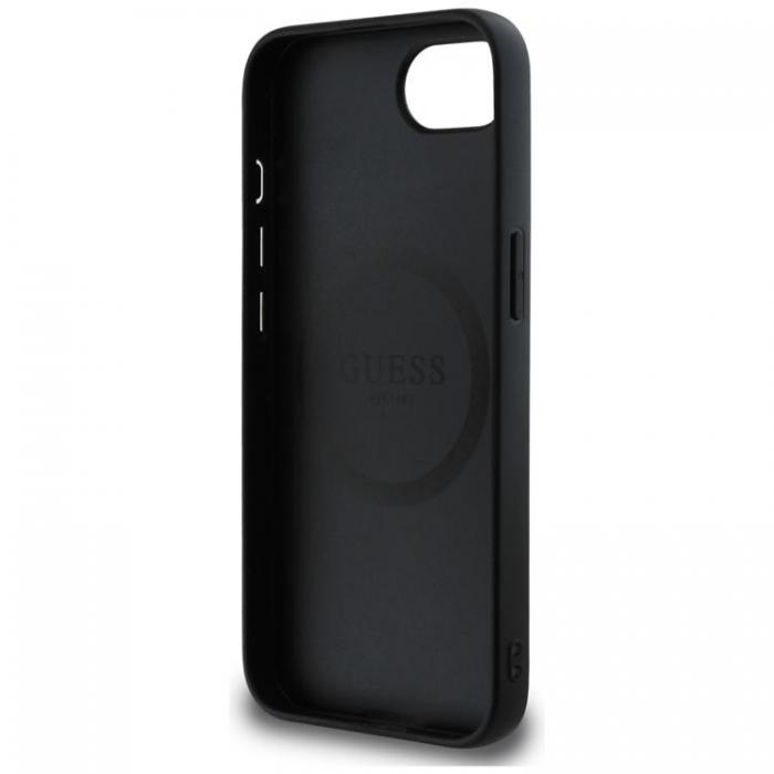 Guess - Guess iPhone 16e Mobilskal MagSafe 4G Script Logo - Svart