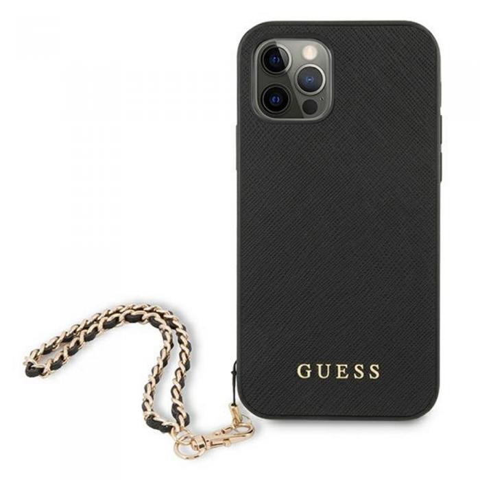 Guess - Guess iPhone 11 Saffiano Skal med Kedja - Svart