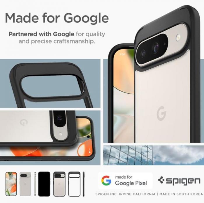 Spigen - Spigen Google Pixel 9/9 Pro Mobilskal Ultra Hybrid - Matt Svart