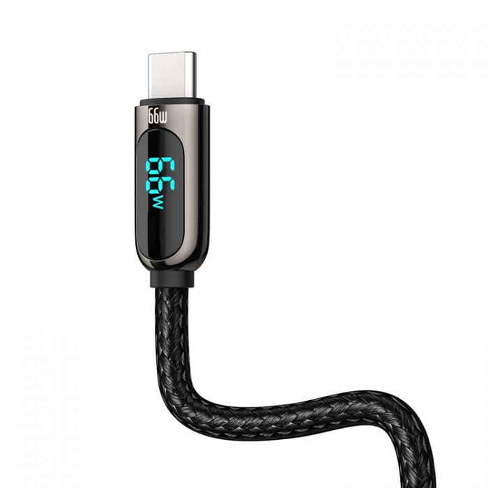 BASEUS - BASEUS USB-C till USB-A kabel 66W 1m Display Snabb