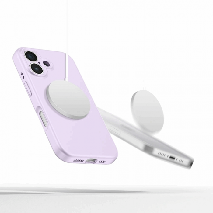 Tech-Protect - Tech-Protect iPhone 16e Mobilskal Magsafe Liquid Silikon - Mauve