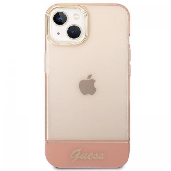 Guess - GUESS iPhone 14 Plus Skal Translucent - Rosa