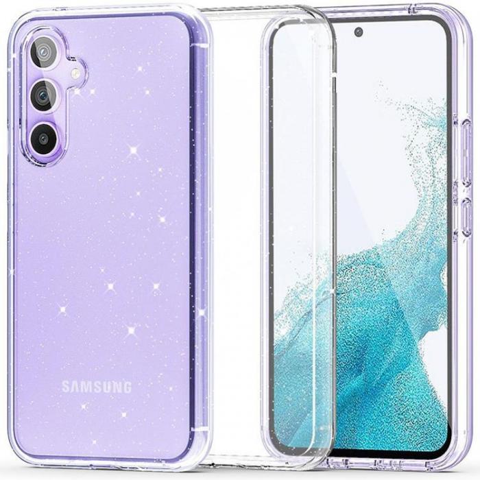 Tech-Protect - Tech-Protect Galaxy S23 FE Mobilskal Flexair Hybrid - Glitter