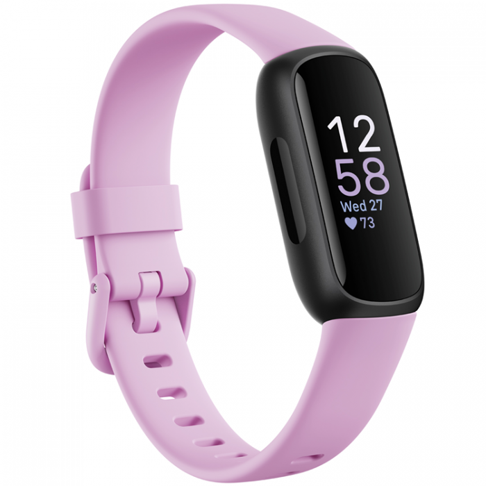 Fitbit - FITBIT Inspire 3, Black/Lilac Bliss