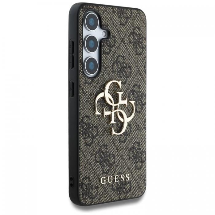 Guess - Guess Galaxy S25 Ultra Mobilskal Big 4G Logo Classic - Brun