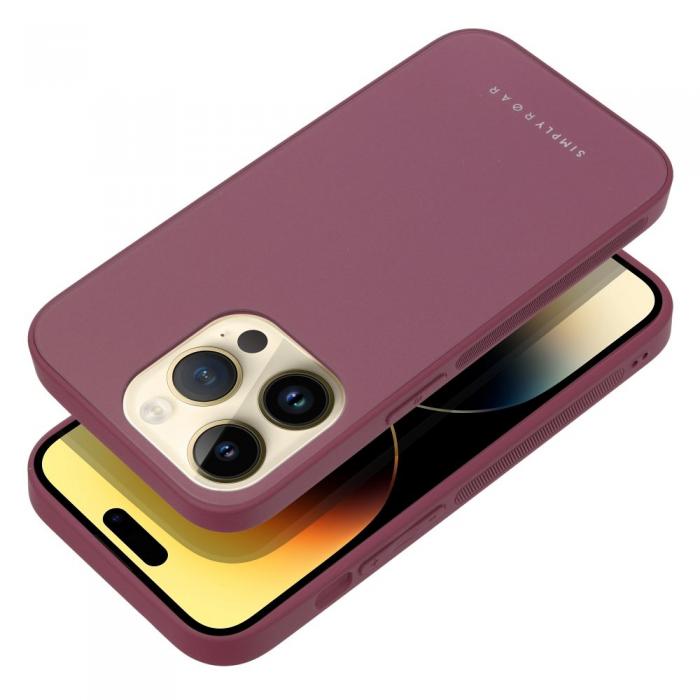 Roar - Roar Matte Glass Skal fr iPhone 14 Pro claret