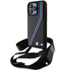 BMW - BMW iPhone 15 Pro Max Halsbandsskal M Edition Carbon Tricolor