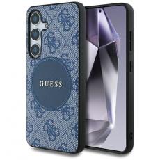 Guess - Guess Galaxy S25 Plus Mobilskal MagSafe Round Patch Classic Logo - Blå