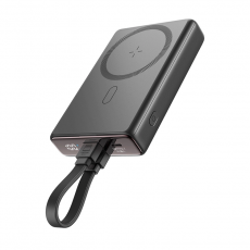 Joyroom - Joyroom Magnetisk Powerbank 10000mAh 20W Med Kabel - Svart