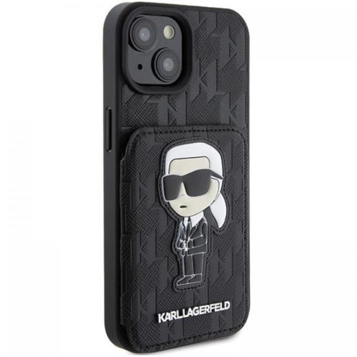 KARL LAGERFELD - Karl Lagerfeld iPhone 15 Mobilskal Korthllare Monogram Ikonik