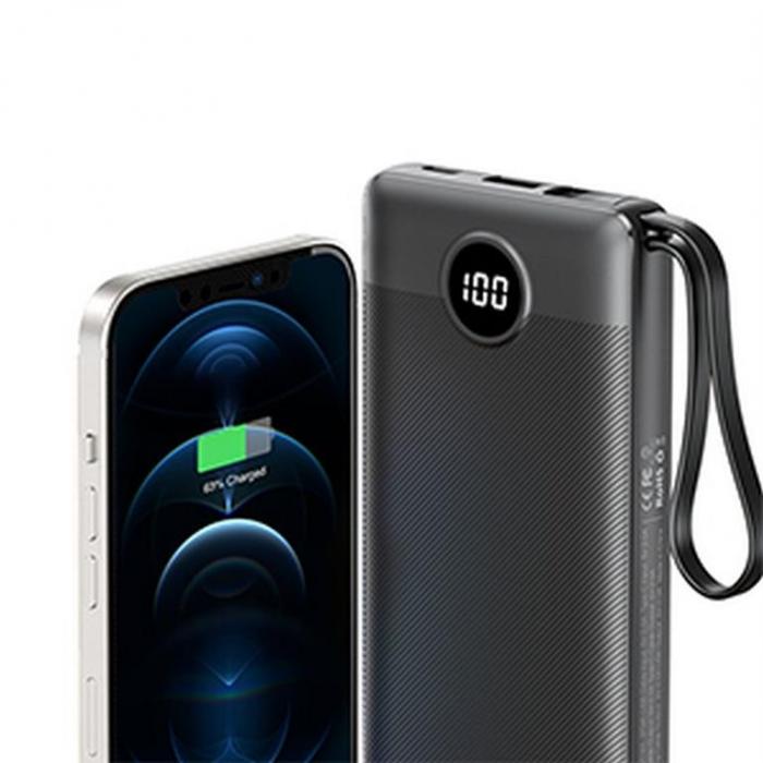 Veger - Veger Powerbank C10 10,000mah Snabbladdning - Svart