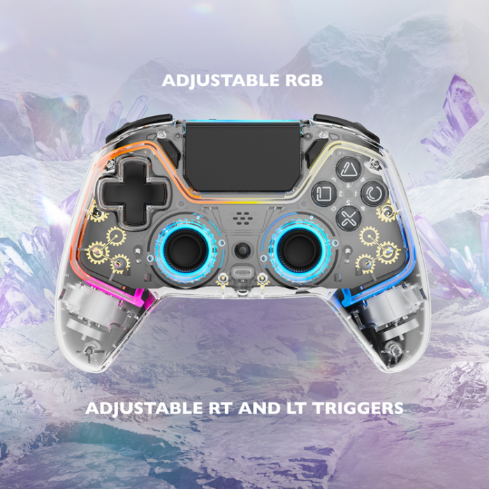 UTGATT1 - Deltaco Gaming Trdls Controller PS4 - RGB/Transparent