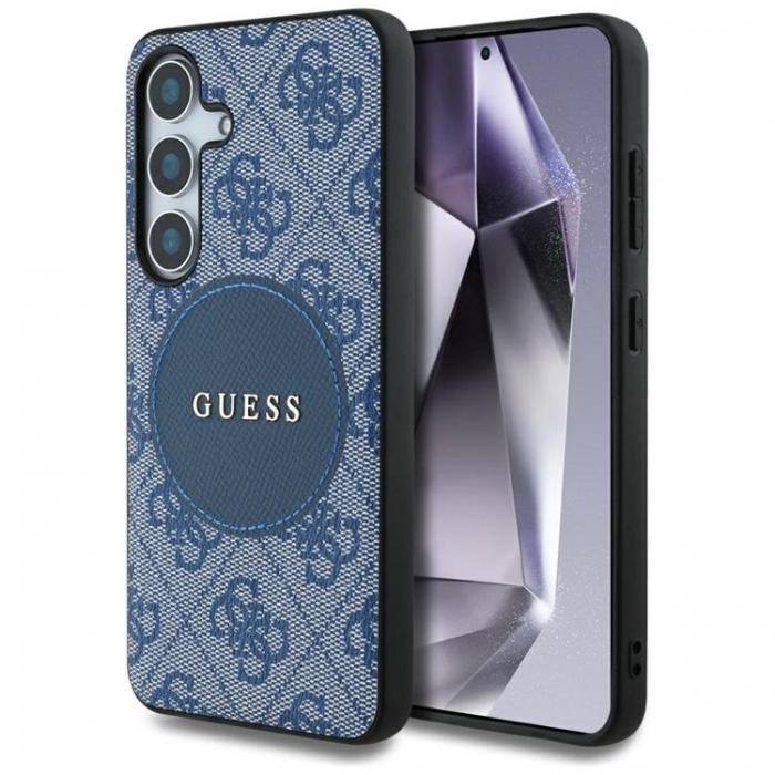 Guess - Guess Galaxy S25 Mobilskal MagSafe Round Patch Classic Logo - Bl