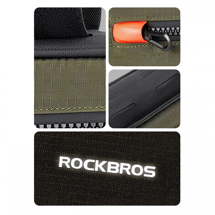 Rockbros - Rockbros Cykelvska fr Ram 1,7 L - Grn/Svart