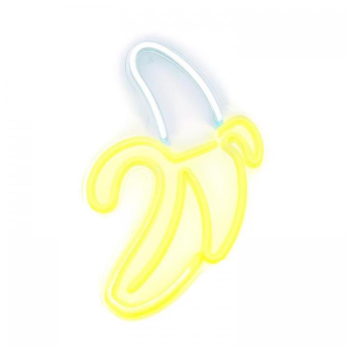 A-One Brand - Neon LED USB Banana Model - Gul/Vit