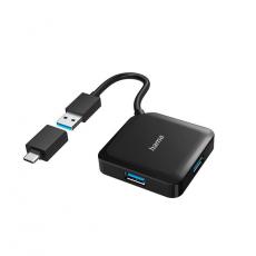 Hama - Hama Hubb USB/USB-C 1:4 1.5 Gbit/s