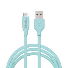 Bioio - Bioio USB Till MicroUSB 1m Kabel 2.4A - Blå