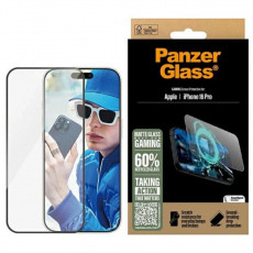 PanzerGlass - PanzerGlass iPhone 16 Pro Härdat Glas Skärmskydd Ultra-Wide Gaming- Clear