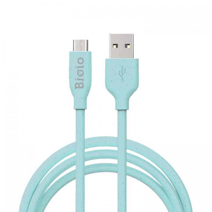 Bioio - Bioio USB Till MicroUSB 1m Kabel 2.4A - Bl