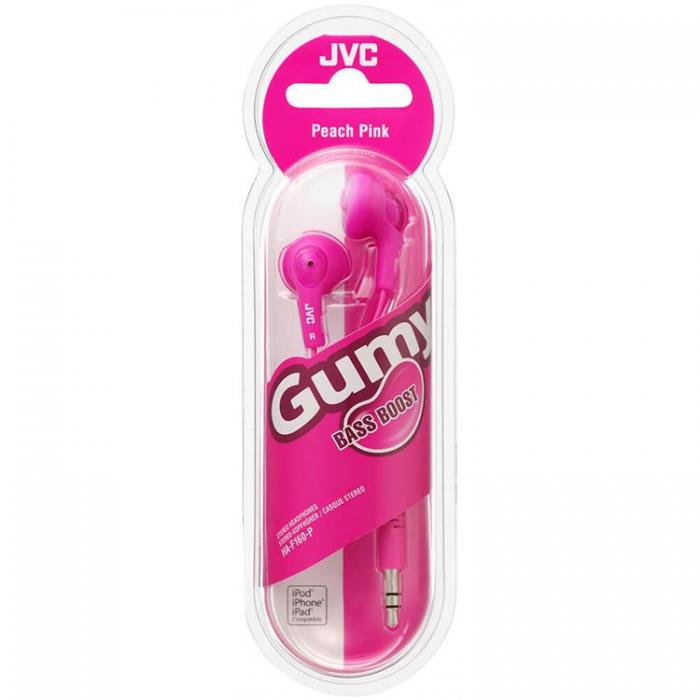 UTGATT1 - JVC Hrlurar F160 Gumy Bass-Boost In-Ear - Rosa