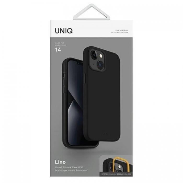 UNIQ - Uniq iPhone 14 Plus Mobiskal Lino - Midnight Svart