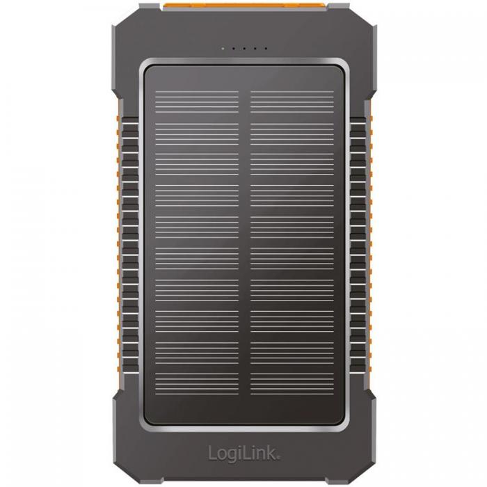 LogiLink - LogiLink Solcells-Powerbank 6000mAh 2xUSB-A 10W