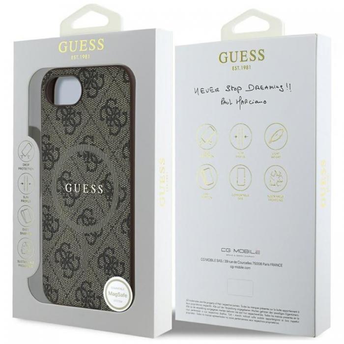 Guess - Guess iPhone 16e Mobilskal MagSafe 4G Ring Classic Logo