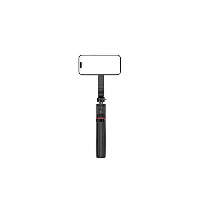 A-One Brand - Selfiestick med stativ MagSafe och fjrrkontroll Bluetooth L20 - Svart