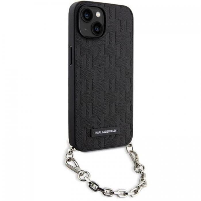 KARL LAGERFELD - KARL LAGERFELD iPhone 14 Mobilskal Saffiano Monogram Chain