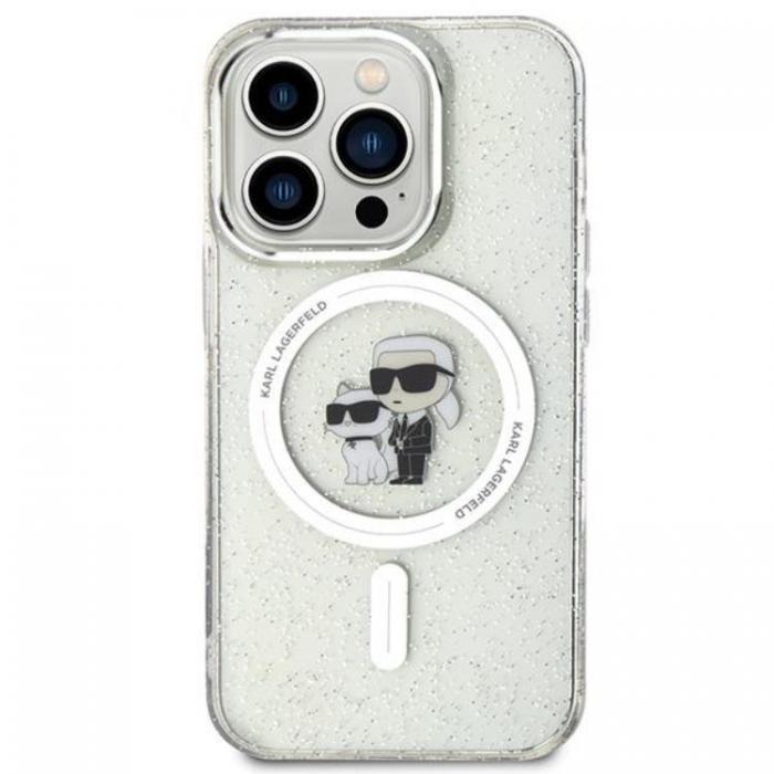 KARL LAGERFELD - KARL LAGERFELD iPhone 15 Pro Mobilskal Magsafe Glitter