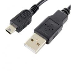 A-One Brand - MiniUSB till USB Kabel 1m 1A Bulk - Svart